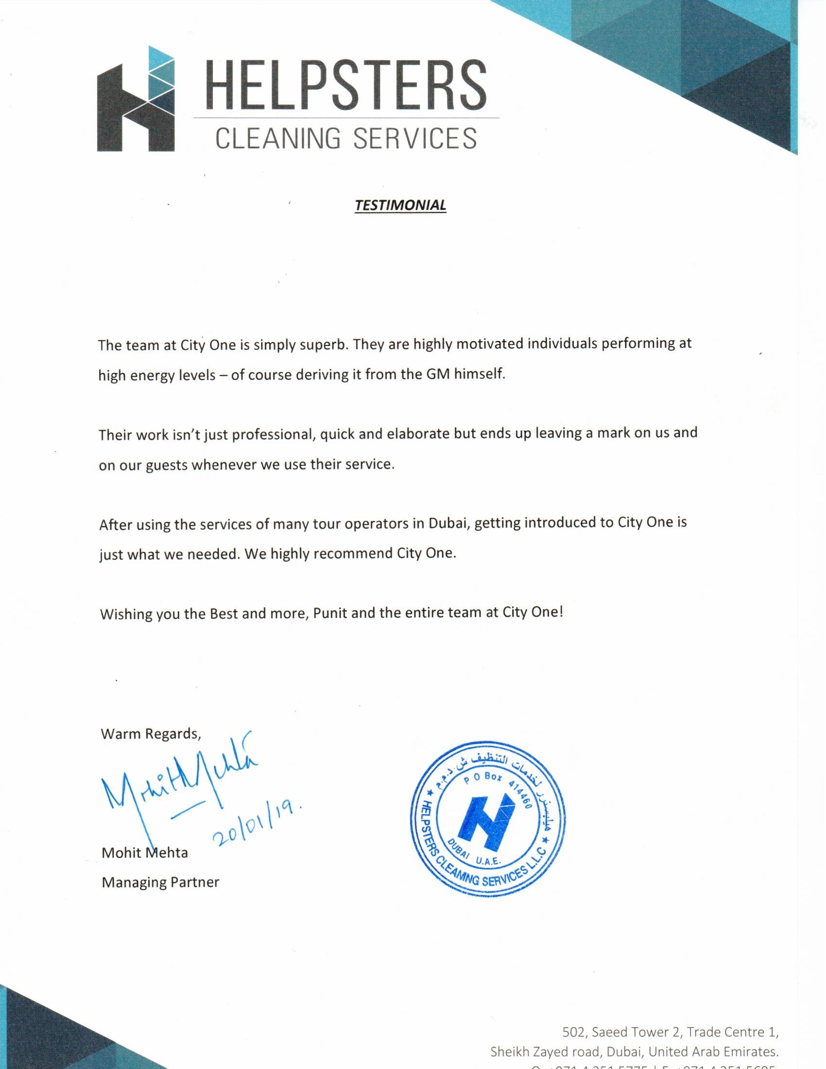 Helpsters Cleaning Services